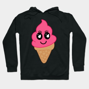 Happy Pink Kawaii Icecream Hoodie